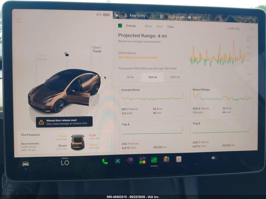 5YJ3E1EA1PF657861 2023 TESLA MODEL 3 photo no. 7