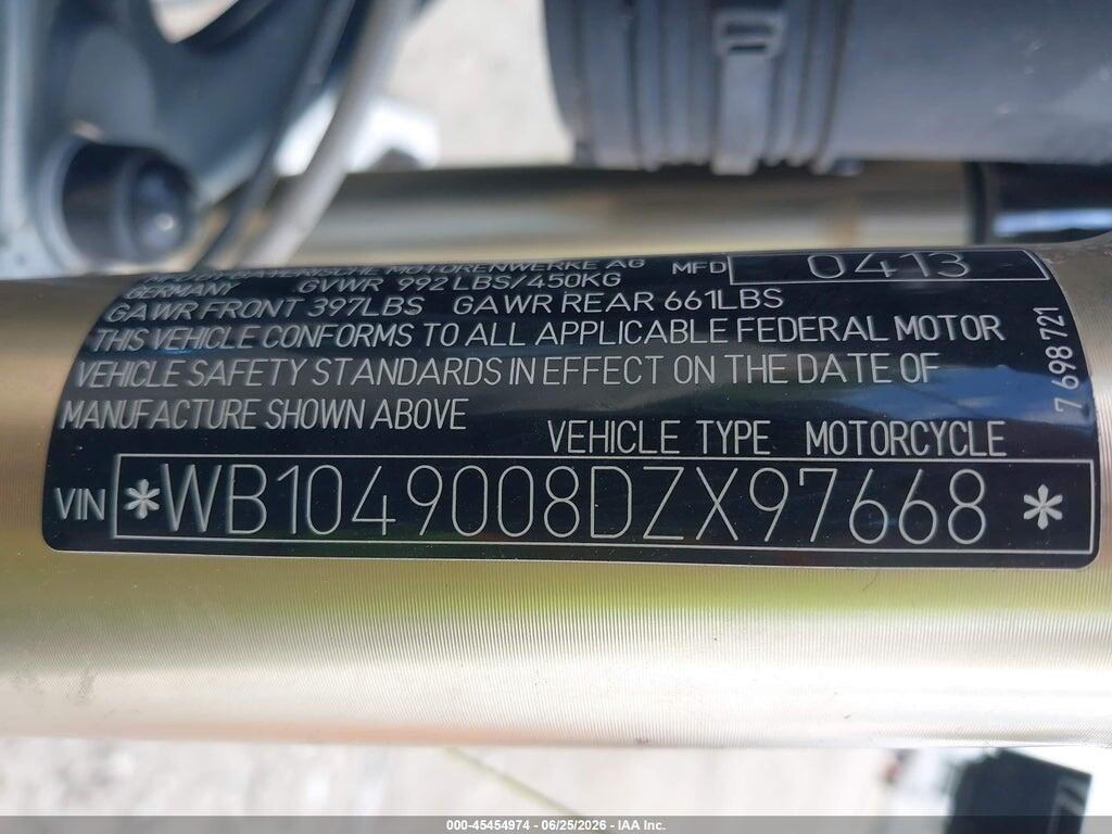 WB1049008DZX97668 2013 BMW R1200 photo no. 10