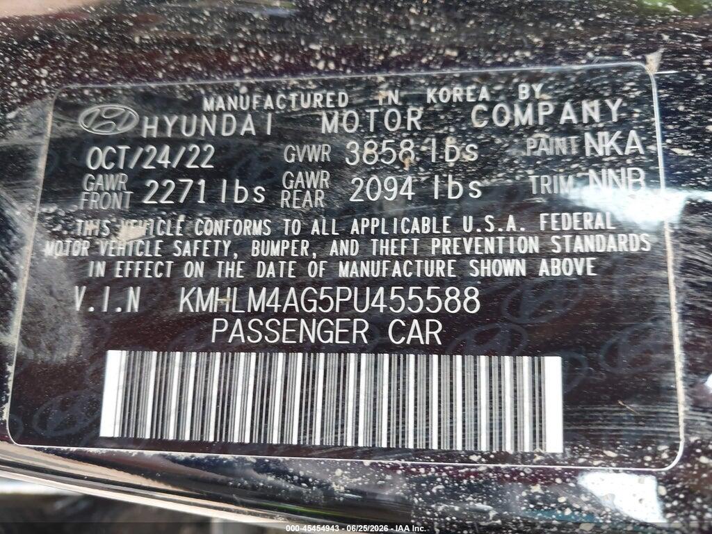 KMHLM4AG5PU455588 2023 HYUNDAI ELANTRA photo no. 9