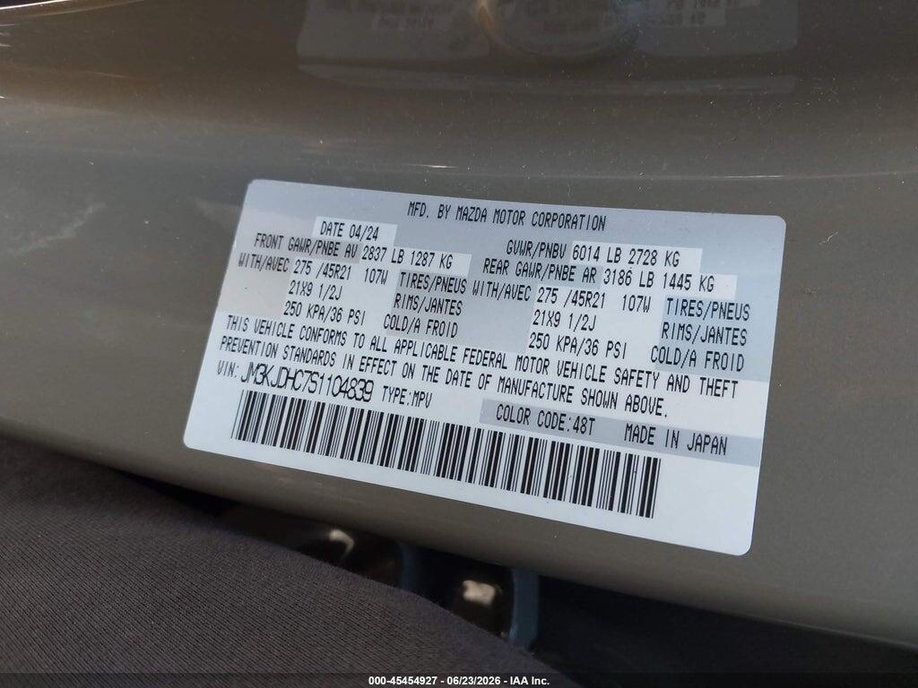 JM3KJDHC7S1104839 2025 MAZDA CX-70 photo no. 9