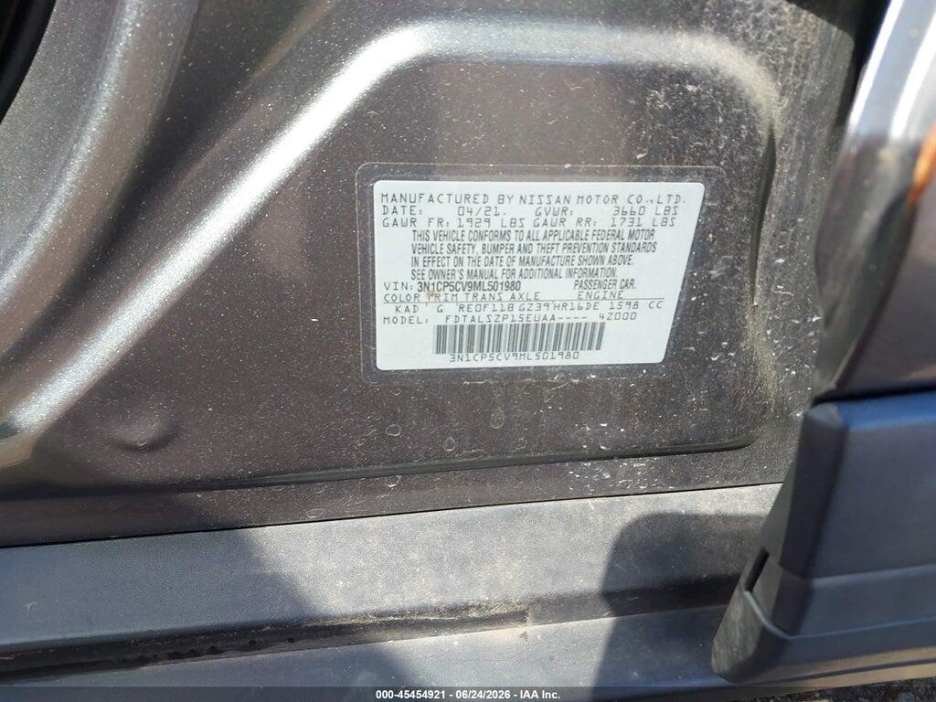 3N1CP5CV9ML501980 2021 NISSAN KICKS photo no. 9
