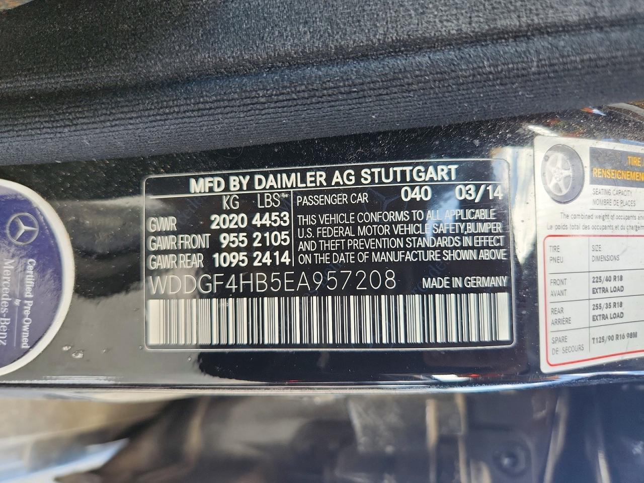 2014 MERCEDES-BENZ C 250 — Фото 12 из 12