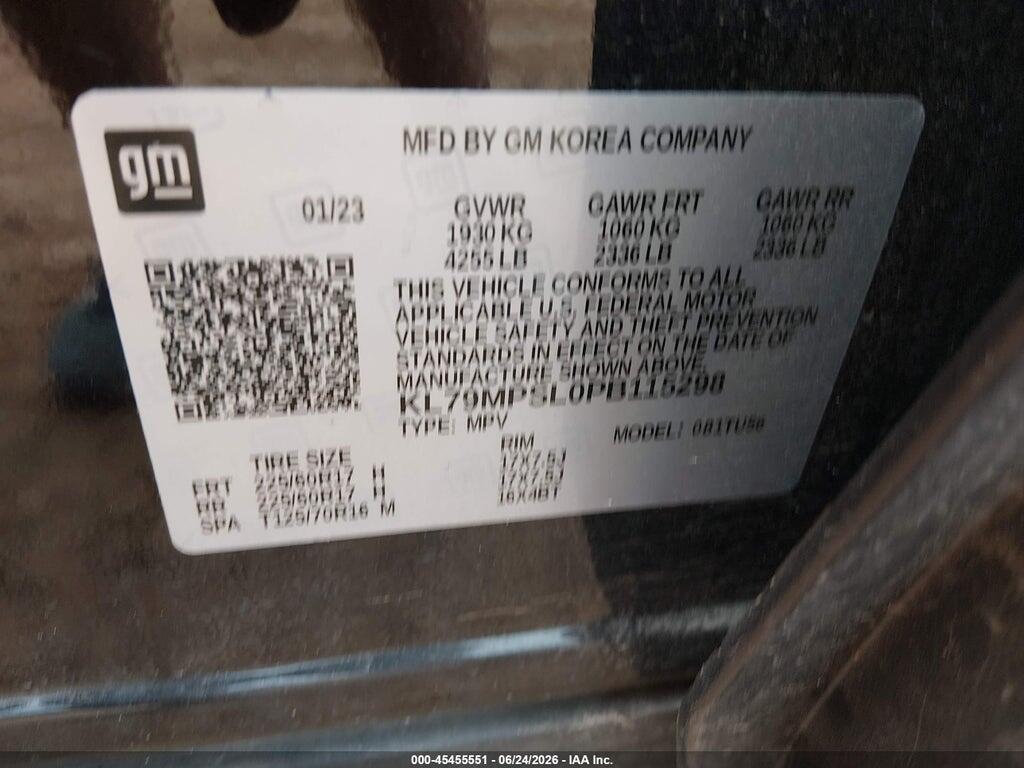KL79MPSL0PB115298 2023 CHEVROLET TRAILBLAZER photo no. 9