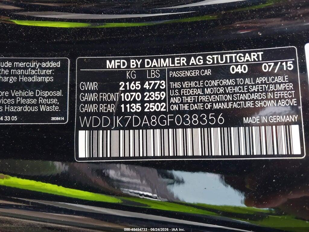 WDDJK7DA8GF038356 2016 MERCEDES-BENZ SL 550 photo no. 9