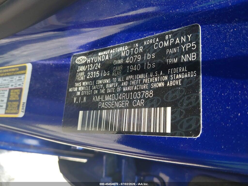 KMHLM4DJ4RU103788 2024 HYUNDAI ELANTRA HYBRID photo no. 9