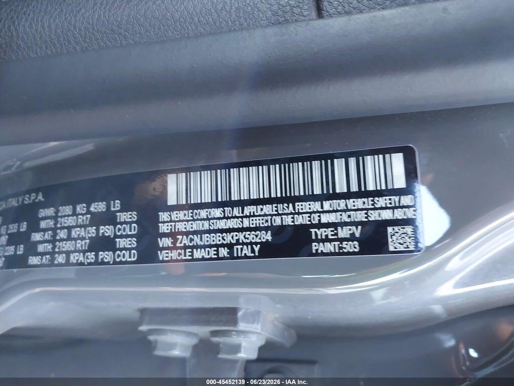 ZACNJBBB3KPK56284 2019 JEEP RENEGADE photo no. 9