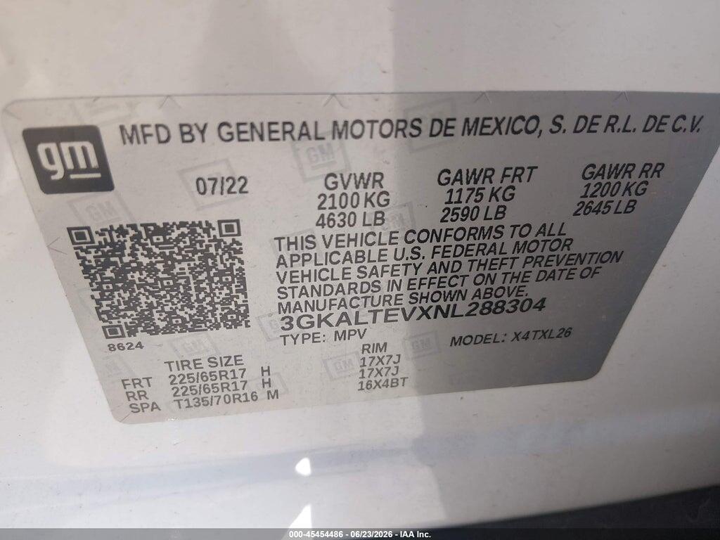 3GKALTEVXNL288304 2022 GMC TERRAIN photo no. 9