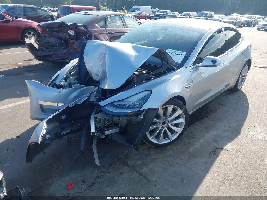 5YJ3E1EB9JF116993 2018 TESLA MODEL 3 photo no. 2