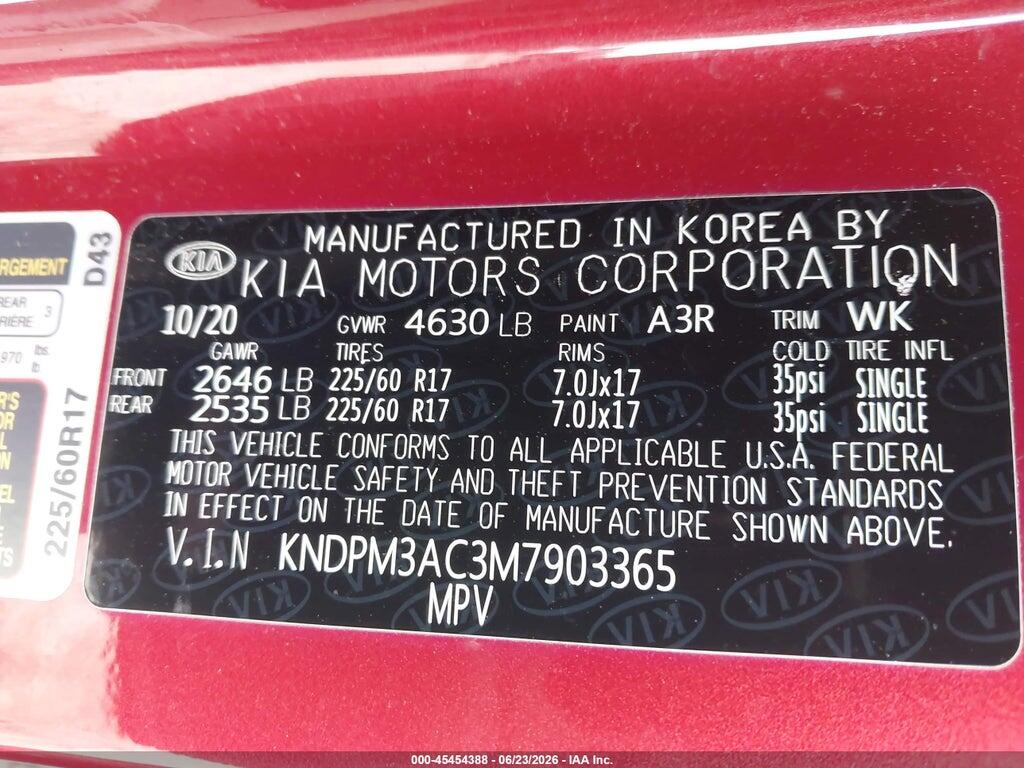 KNDPM3AC3M7903365 2021 KIA SPORTAGE photo no. 9