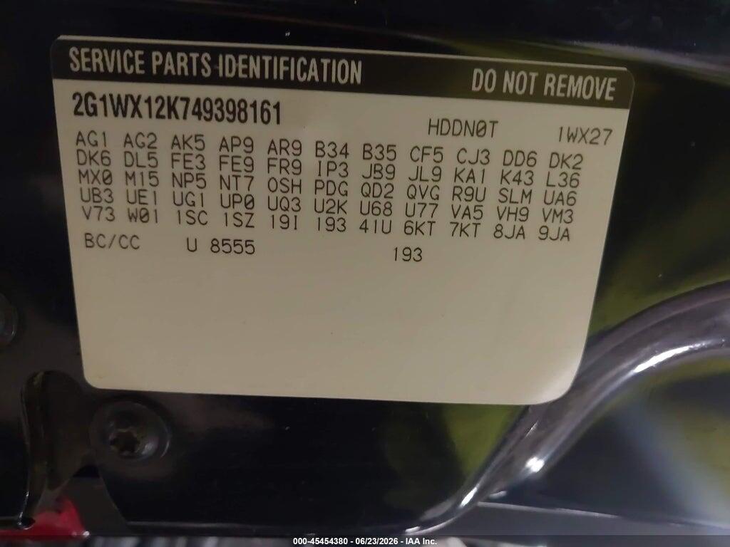 2G1WX12K749398161 2004 CHEVROLET MONTE CARLO photo no. 9