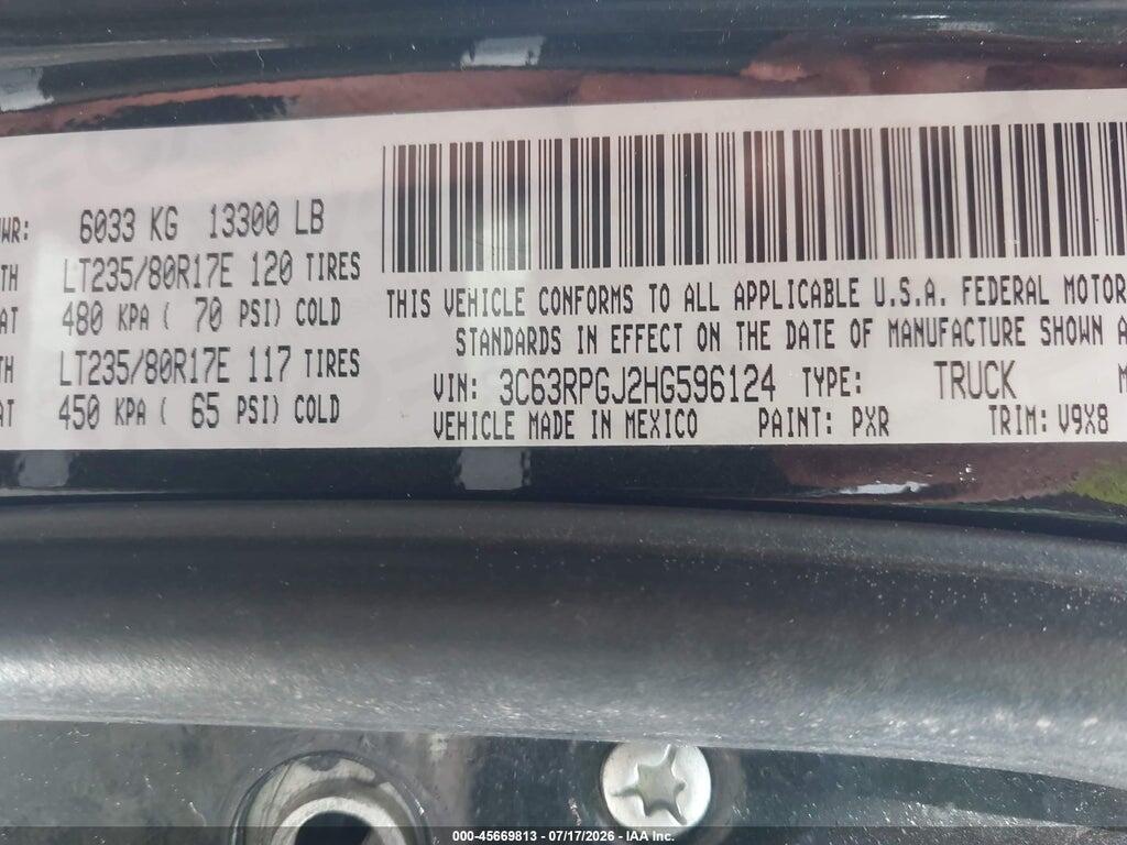 3C63RPGJ2HG596124 2017 RAM 3500 photo no. 9