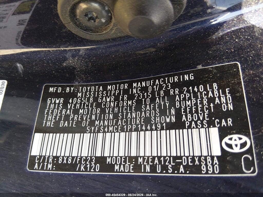 5YFS4MCE1PP144491 2023 TOYOTA COROLLA photo no. 9