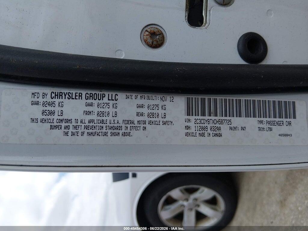 2C3CDYBTXDH587725 2013 DODGE CHALLENGER photo no. 9