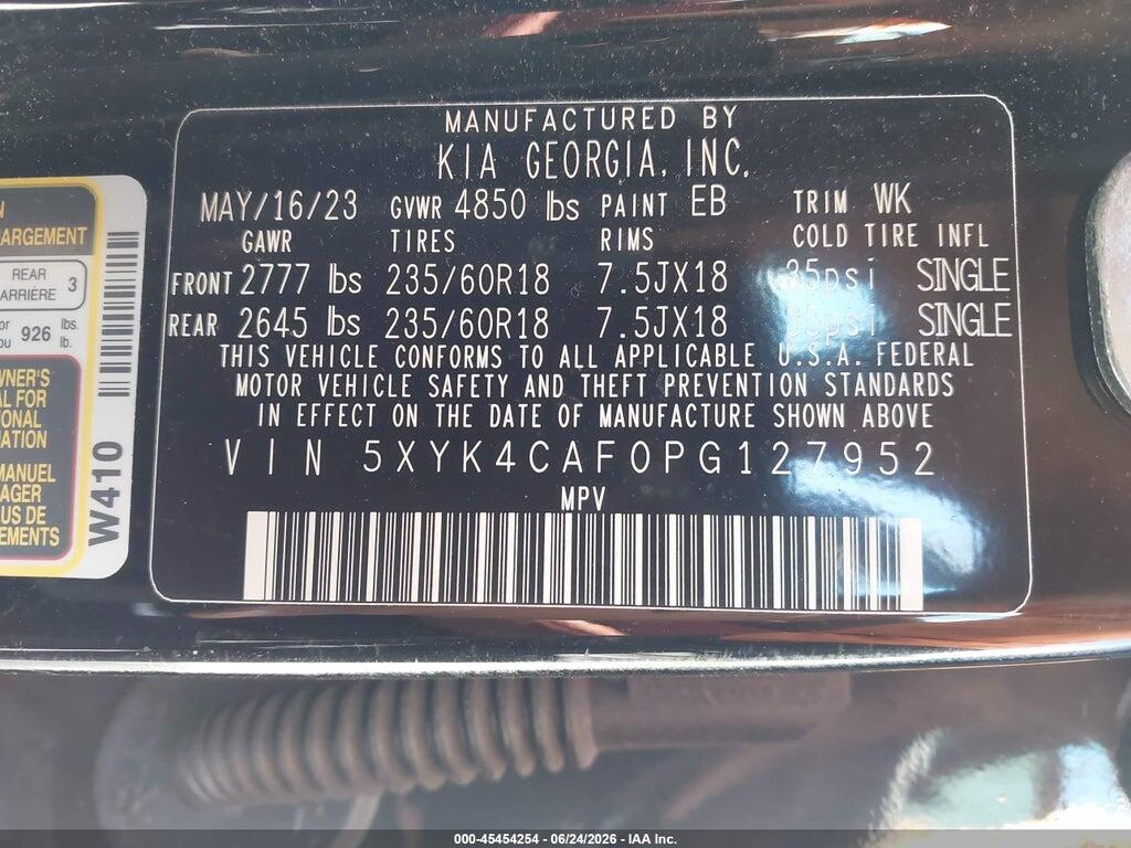 5XYK4CAF0PG127952 2023 KIA SPORTAGE photo no. 9