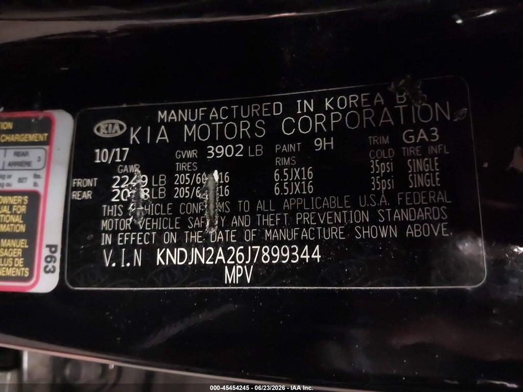 KNDJN2A26J7899344 2018 KIA SOUL photo no. 9