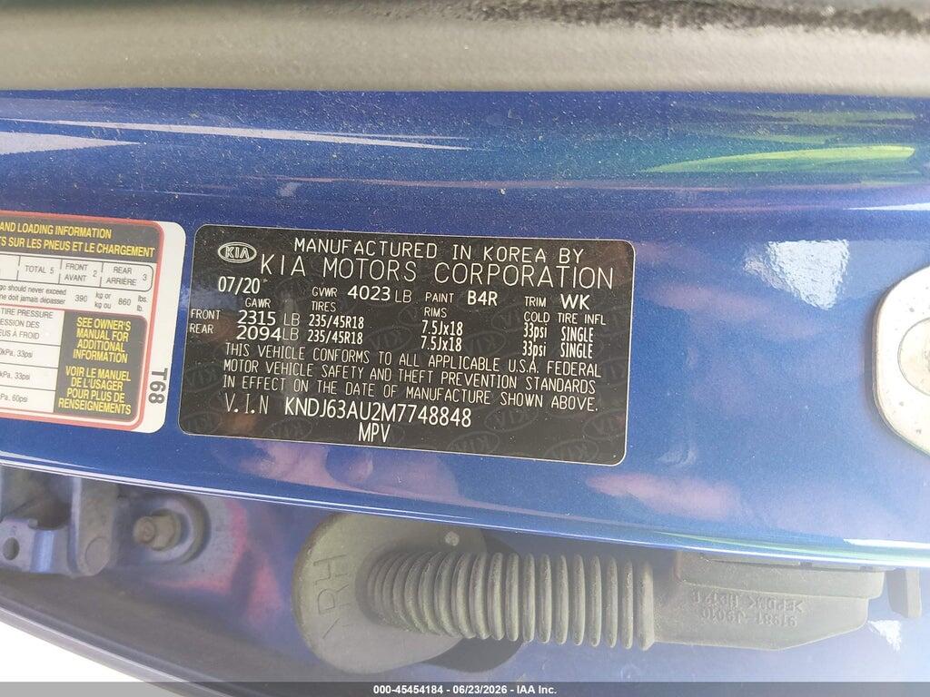 KNDJ63AU2M7748848 2021 KIA SOUL photo no. 9