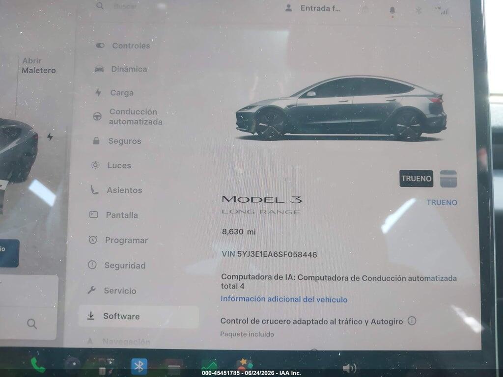 5YJ3E1EA6SF058446 2025 TESLA MODEL 3 photo no. 7