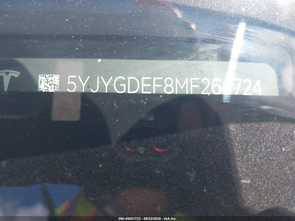 5YJYGDEF8MF264724 2021 TESLA MODEL Y photo no. 9