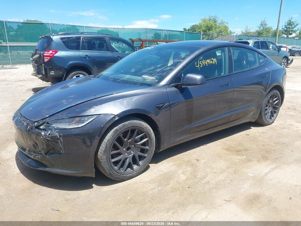 5YJ3E1EA1SF934016 2025 TESLA MODEL 3 photo no. 2