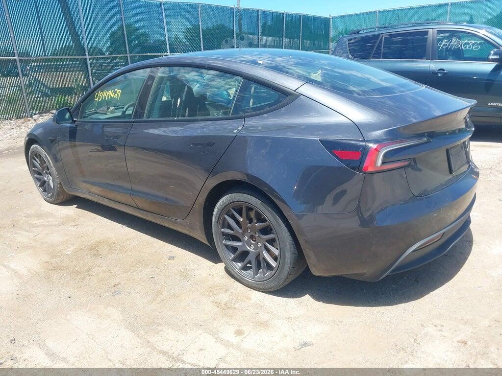 5YJ3E1EA1SF934016 2025 TESLA MODEL 3 photo no. 3