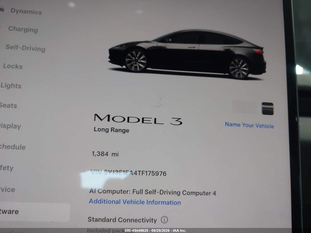 5YJ3E1EA4TF175976 2026 TESLA MODEL 3 photo no. 7