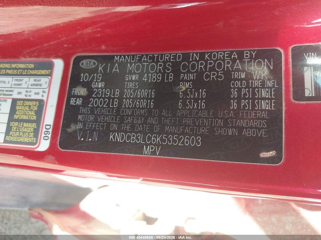 KNDCB3LC6K5352603 2019 KIA NIRO photo no. 9