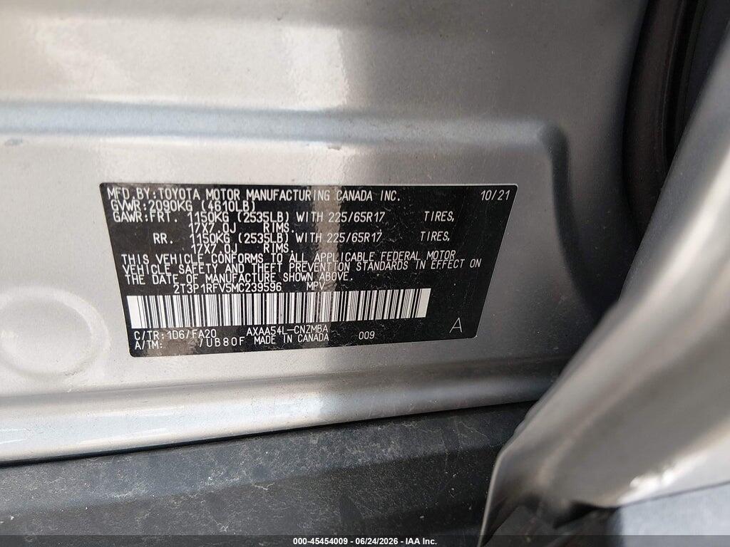 2T3P1RFV5MC239596 2021 TOYOTA RAV4 photo no. 9