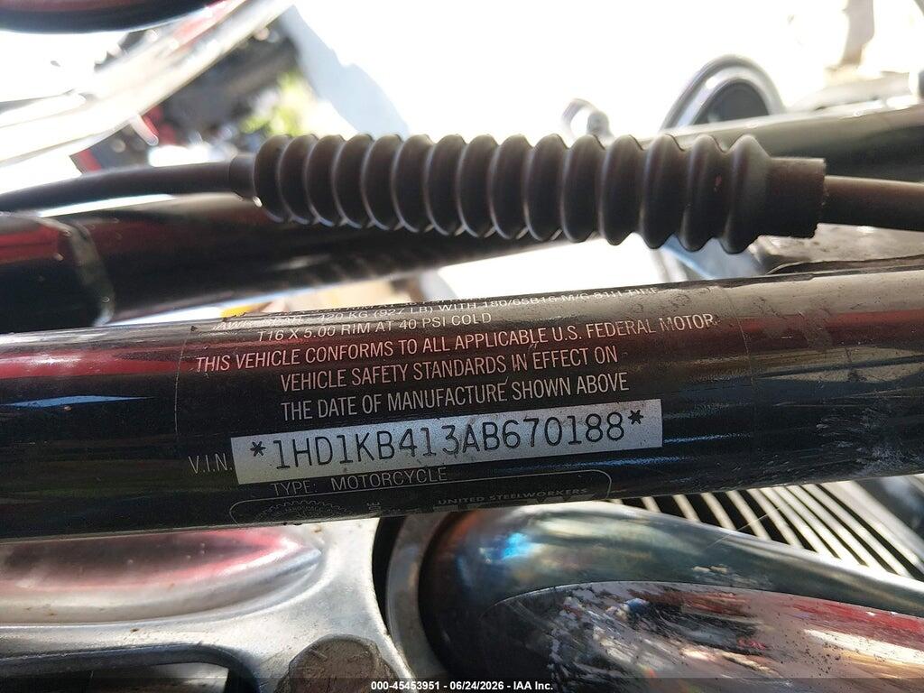1HD1KB413AB670188 2010 HARLEY-DAVIDSON FLHX photo no. 10