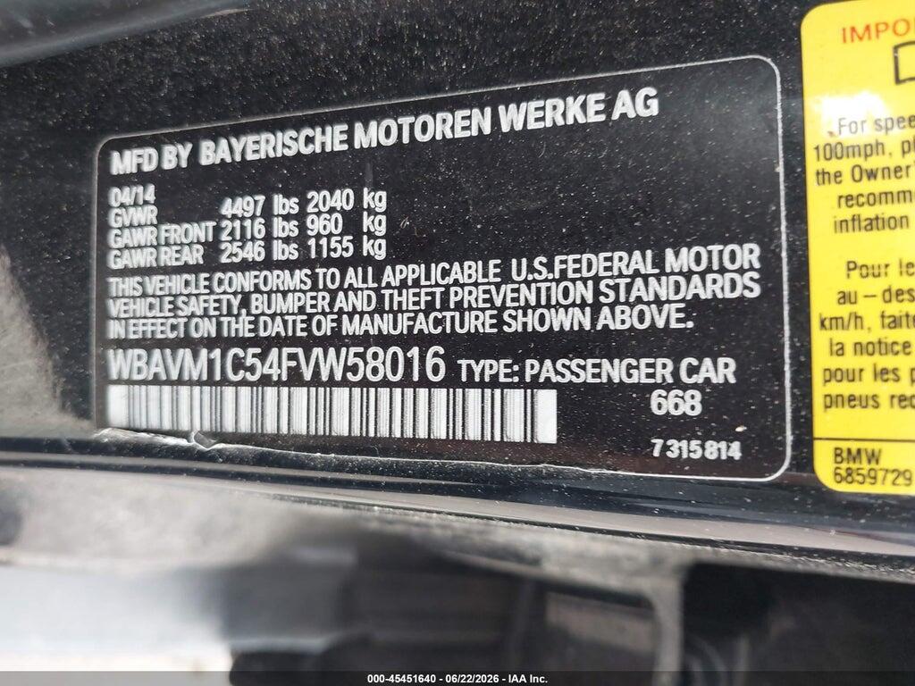 WBAVM1C54FVW58016 2015 BMW X1 photo no. 9