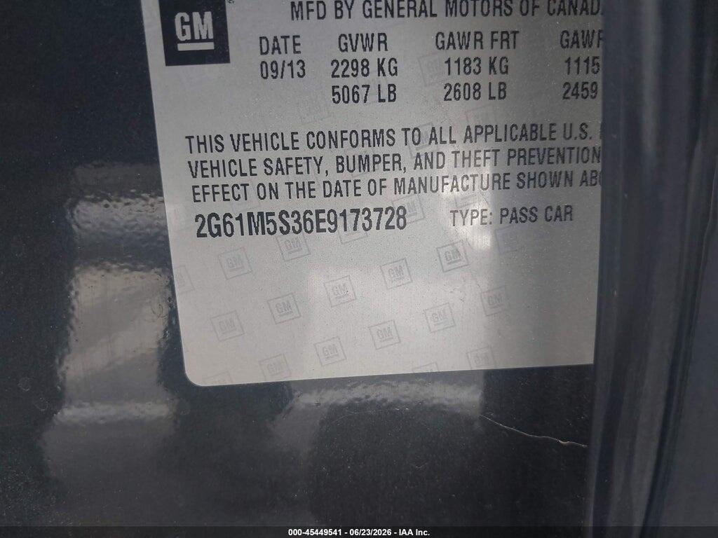 2G61M5S36E9173728 2014 CADILLAC XTS photo no. 9