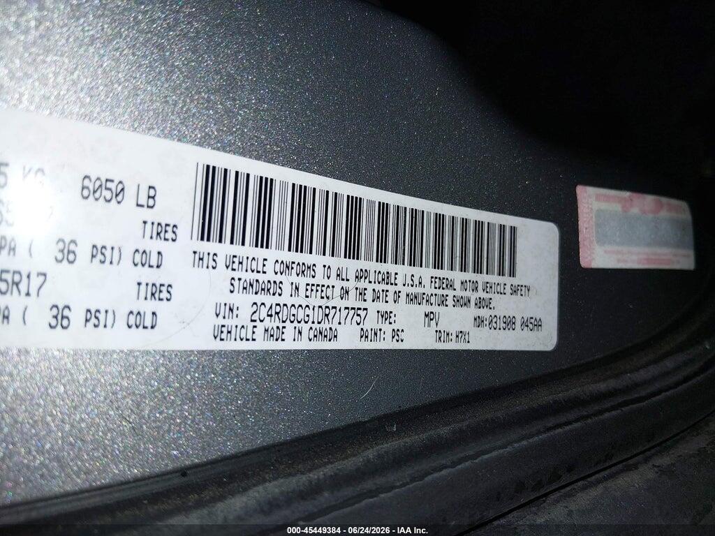2C4RDGCG1DR717757 2013 DODGE GRAND CARAVAN photo no. 9