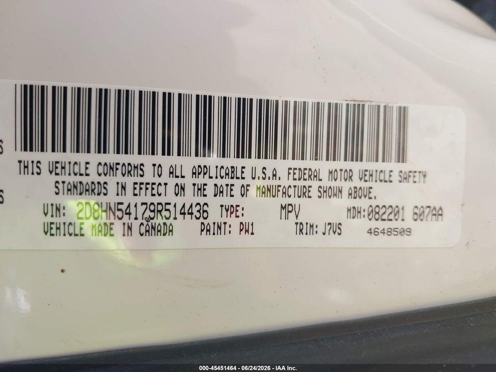 2D8HN54179R514436 2009 DODGE GRAND CARAVAN photo no. 9