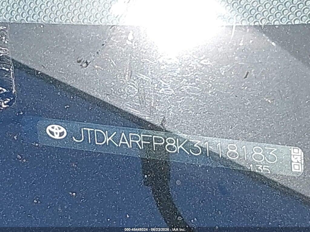 JTDKARFP8K3118183 2019 TOYOTA PRIUS PRIME photo no. 9