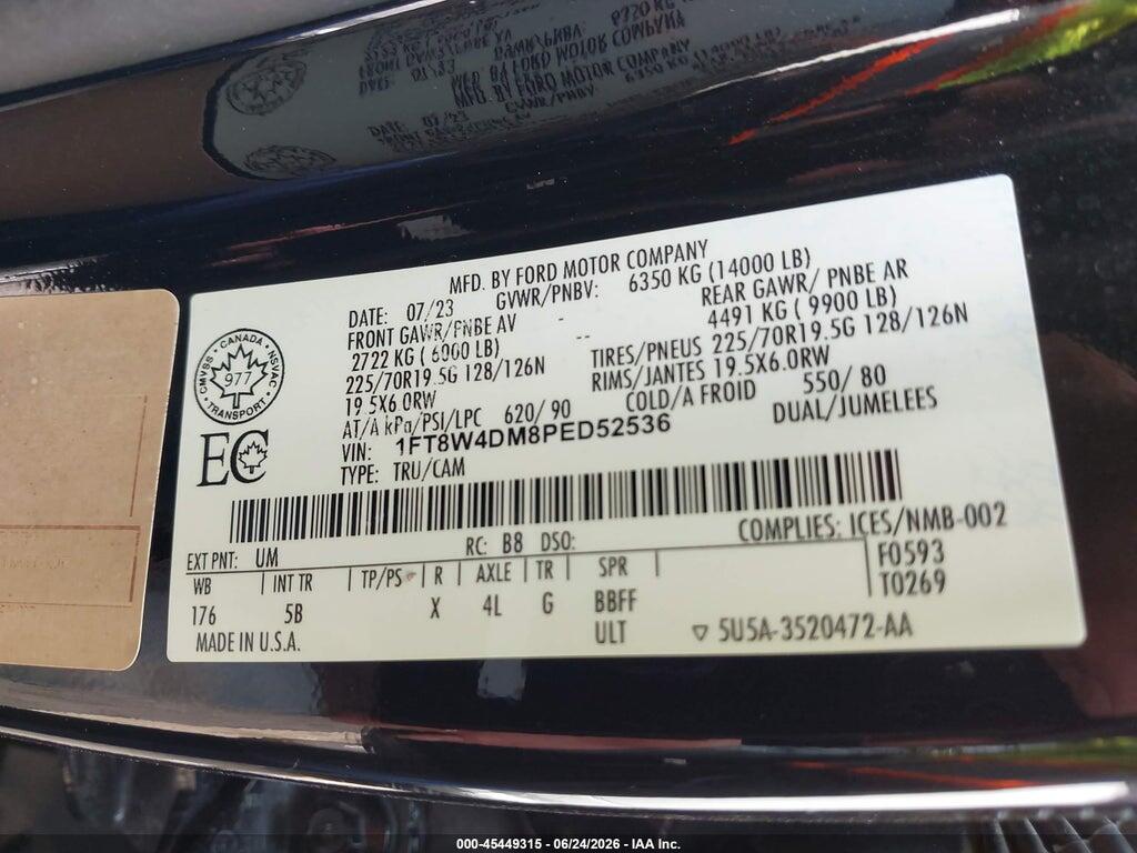 1FT8W4DM8PED52536 2023 FORD F-450 photo no. 9