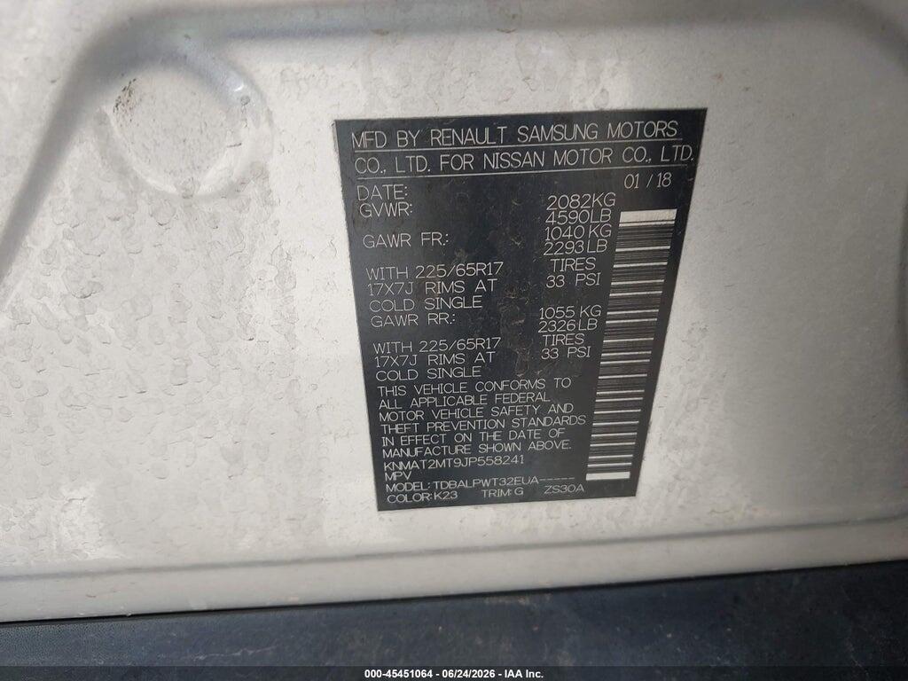 KNMAT2MT9JP558241 2018 NISSAN ROGUE photo no. 9