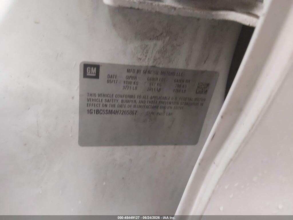 1G1BC5SM4H7265867 2017 CHEVROLET CRUZE photo no. 9