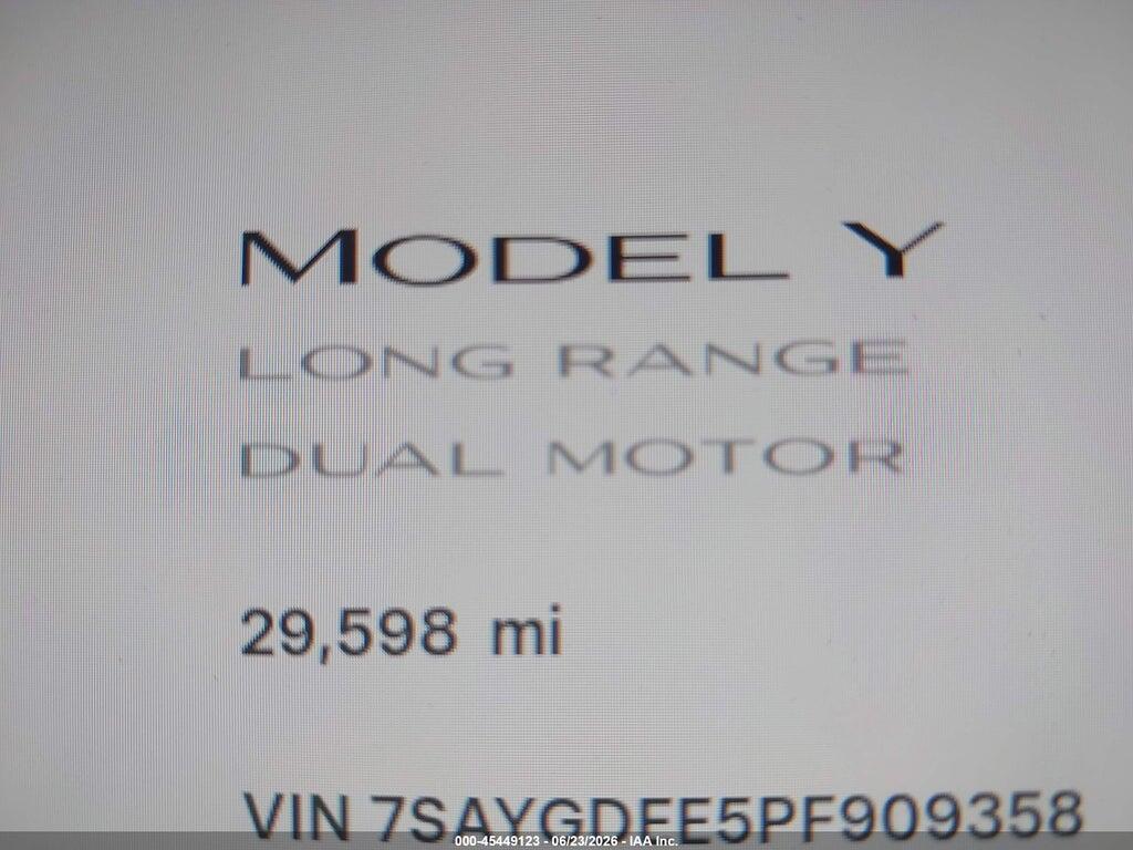 7SAYGDEE5PF909358 2023 TESLA MODEL Y photo no. 7