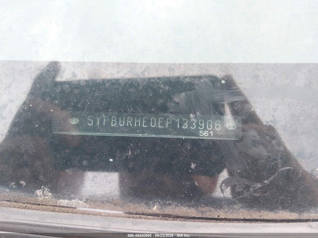 5YFBURHE0EP133906 2014 TOYOTA COROLLA photo no. 9