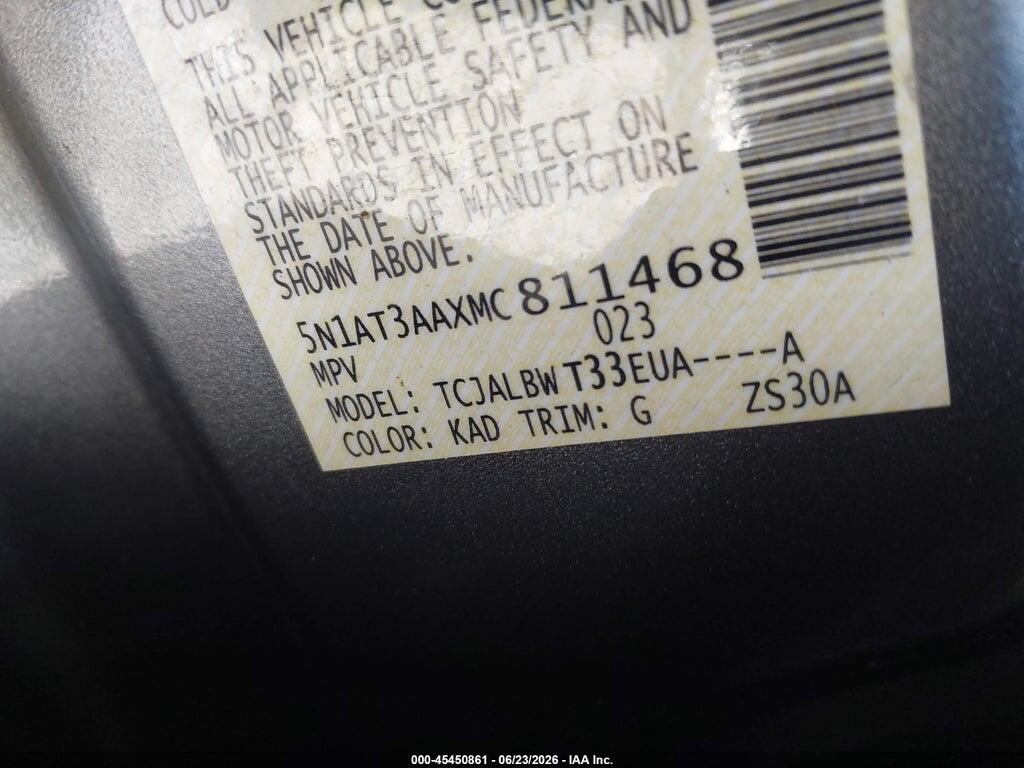 5N1AT3AAXMC811468 2021 NISSAN ROGUE photo no. 9
