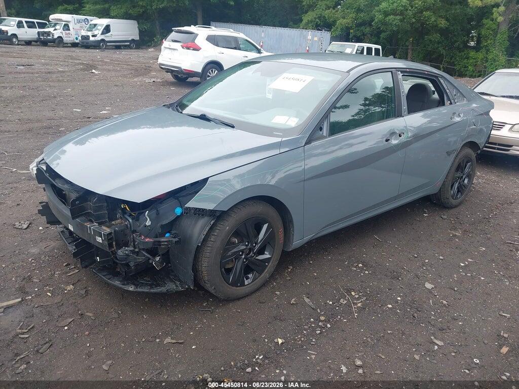 KMHLM4AJ2MU012712 2021 HYUNDAI ELANTRA HYBRID photo no. 2