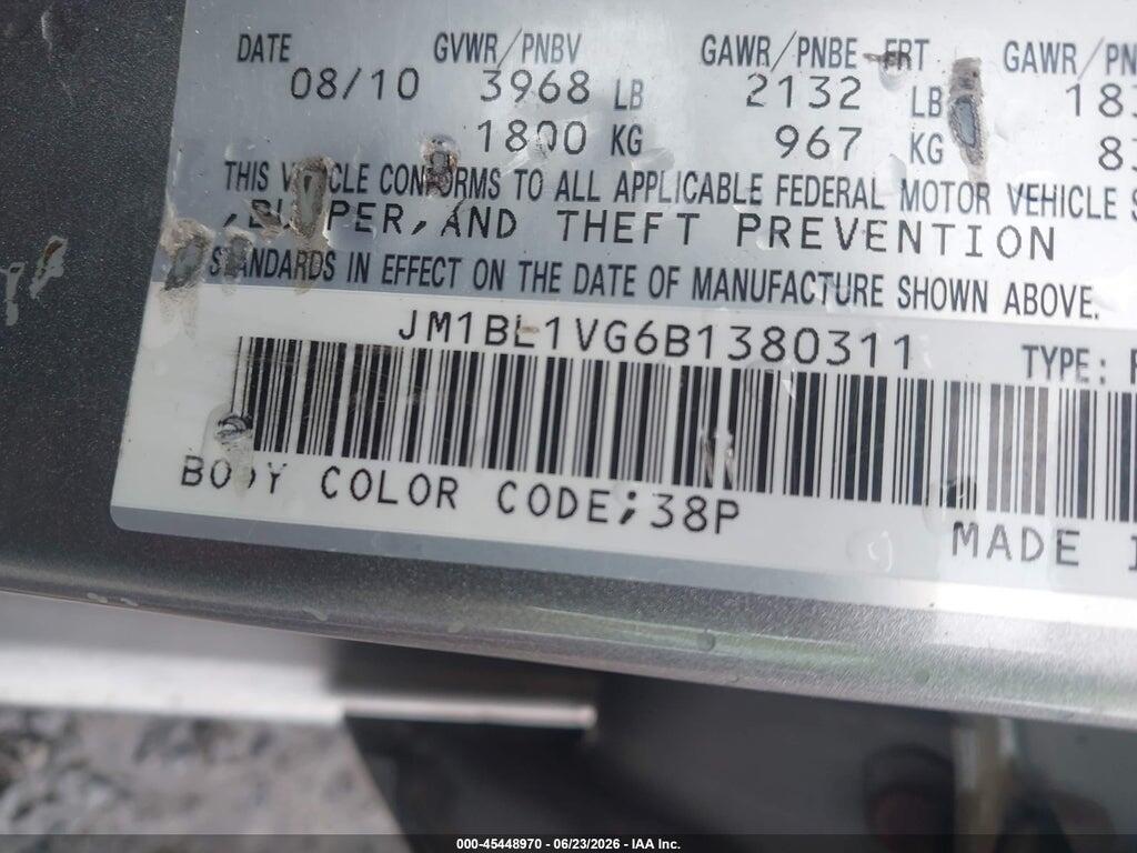 JM1BL1VG6B1380311 2011 MAZDA MAZDA3 photo no. 9