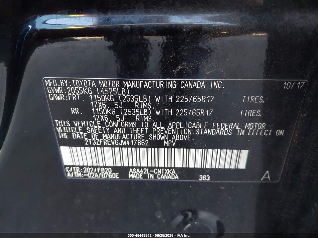 2T3ZFREV6JW417862 2018 TOYOTA RAV4 photo no. 9