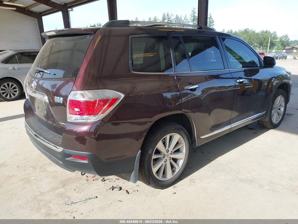 JTEDC3EH6D2015777 2013 TOYOTA HIGHLANDER HYBRID photo no. 4