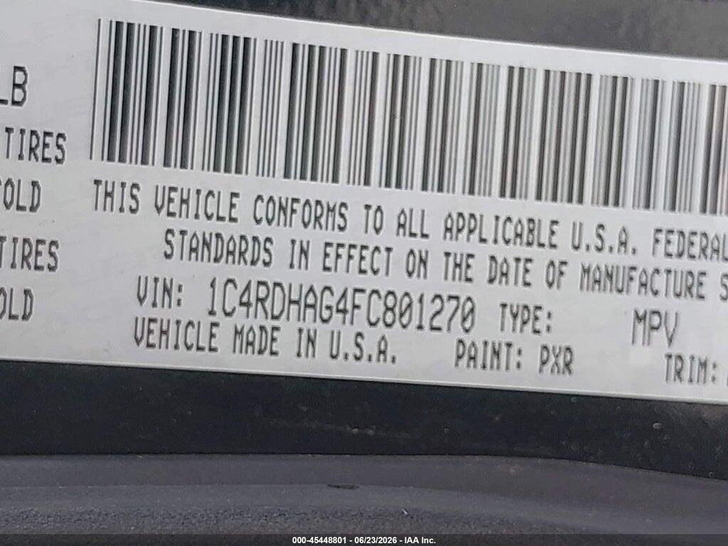 1C4RDHAG4FC801270 2015 DODGE DURANGO photo no. 9
