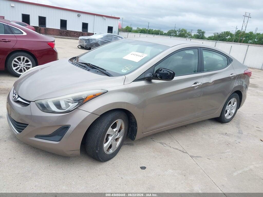 5NPDH4AE8EH512529 2014 HYUNDAI ELANTRA photo no. 2