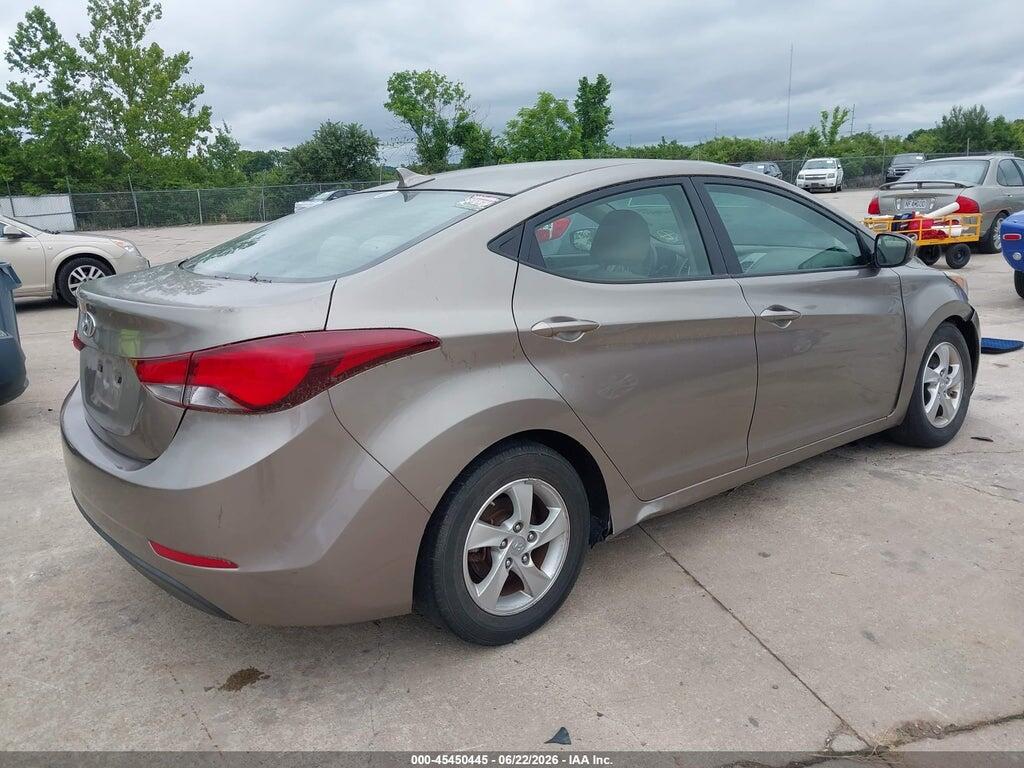 5NPDH4AE8EH512529 2014 HYUNDAI ELANTRA photo no. 4