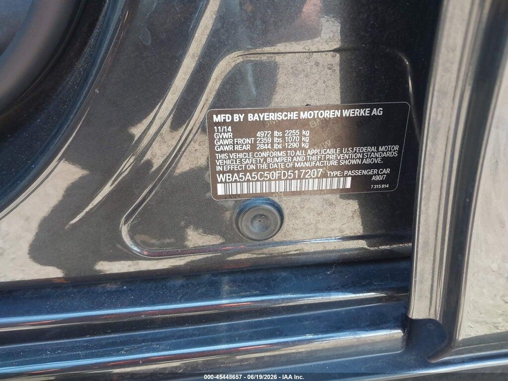 WBA5A5C50FD517207 2015 BMW 528I photo no. 9