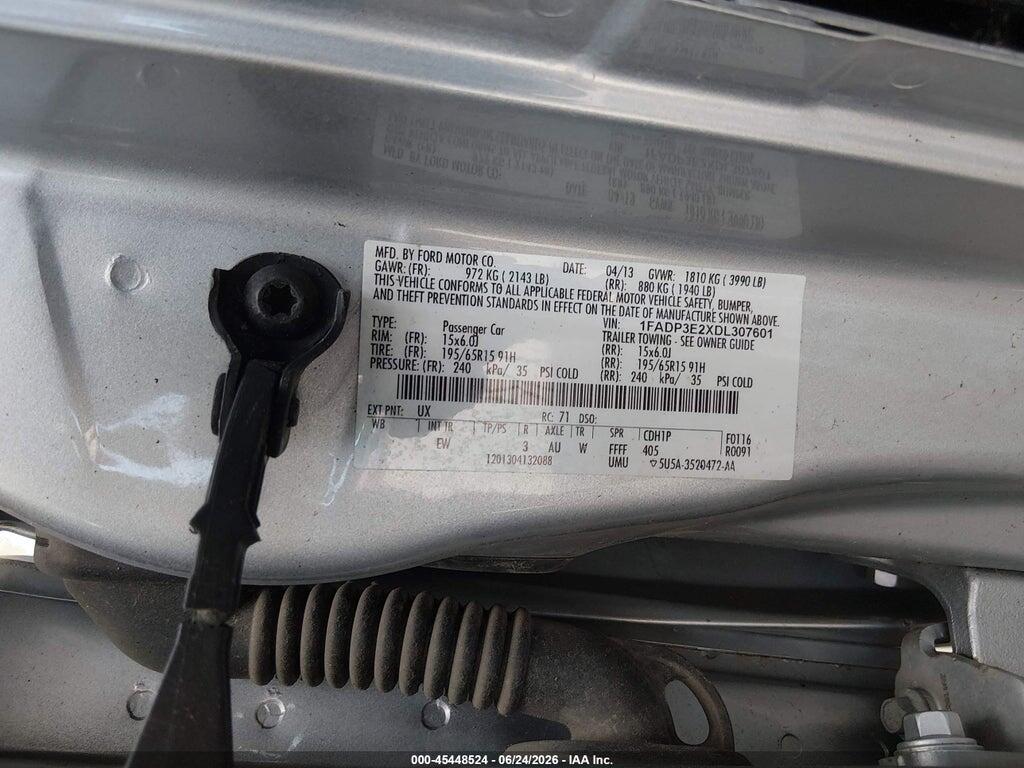 1FADP3E2XDL307601 2013 FORD FOCUS photo no. 9
