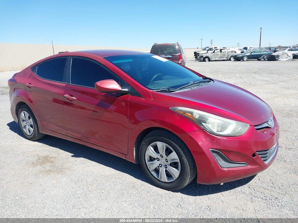 5NPDH4AE2GH709747 2016 HYUNDAI ELANTRA photo no. 1