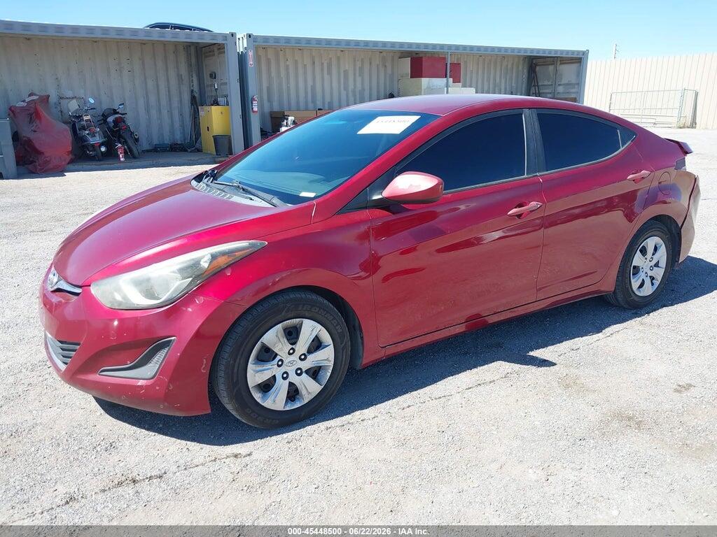5NPDH4AE2GH709747 2016 HYUNDAI ELANTRA photo no. 2